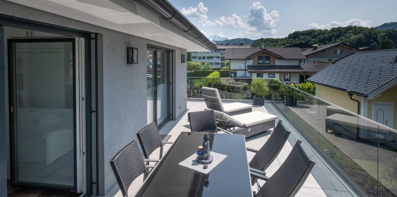 Luxuriöse Penthaus Wohnung Anif Exterior foto